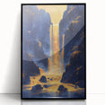 Bold Waterfall Glam Wall Art - Luxury Metallic and Chic Decor