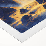 Bold Waterfall Glam Wall Art - Luxury Metallic and Chic Decor