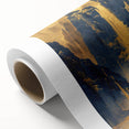 Glam Wall Art - Golden Waterfalls and Dark Blue Mountains in Luxurious Style