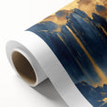 Glam Wall Art - Majestic Golden Waterfalls and Dark Blue Mountains
