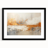 Glam Wall Art - Abstract Gold and Textured Neutral Tones in Modern Style