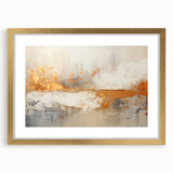 Glam Wall Art - Abstract Gold and Textured Neutral Tones in Modern Style