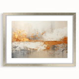 Glam Wall Art - Abstract Gold and Textured Neutral Tones in Modern Style