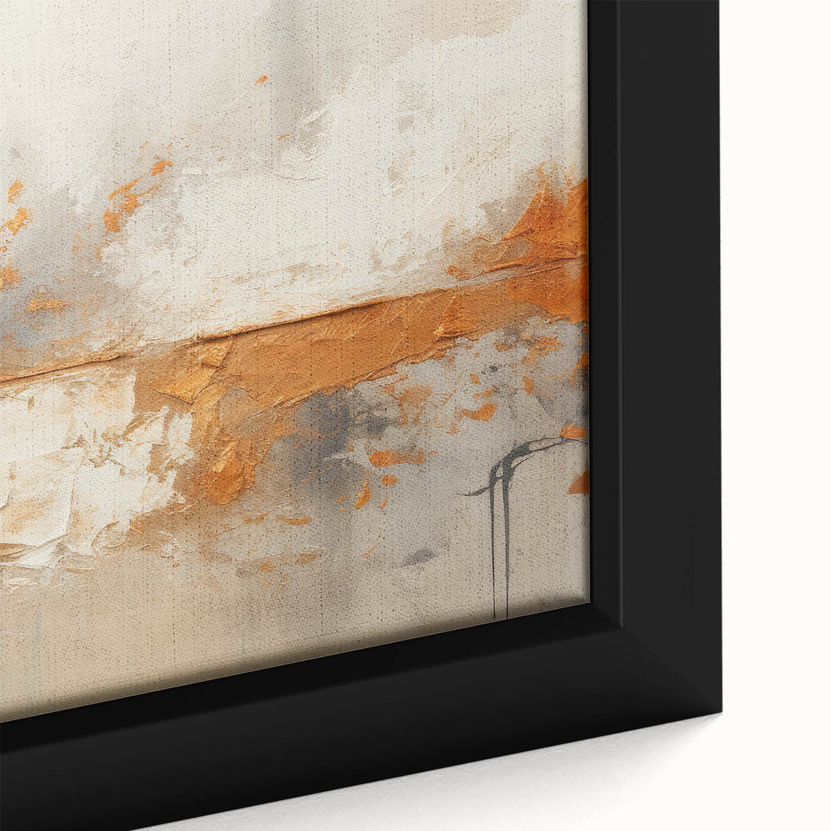 Glam Wall Art - Abstract Gold and Textured Neutral Tones in Modern Style