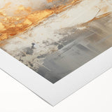 Glam Wall Art - Abstract Gold and Textured Neutral Tones in Modern Style