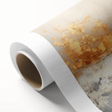 Glam Wall Art - Abstract Gold and Textured Neutral Tones in Modern Style