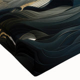 Glam Wall Art - Dreamlike Golden Landscape with Rolling Hills and Moon