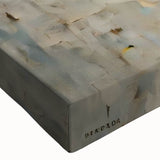 Glam Wall Art - Emotional Portrait with Gold and Blue Textures