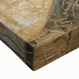 Glamorous Portrait Art - Gold and Teal Accents in Bold Abstract Style