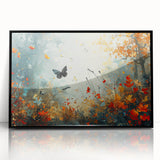Ethereal Butterfly Garden Wall Art - Glam Nature Collection