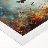 Ethereal Butterfly Garden Wall Art - Glam Nature Collection