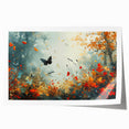Ethereal Butterfly Garden Wall Art - Glam Nature Collection