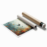 Ethereal Butterfly Garden Wall Art - Glam Nature Collection
