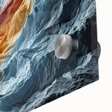 Abstract Colorful Mountain Ridges - Nature-Inspired Glam Wall Art