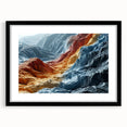Abstract Colorful Mountain Ridges - Nature-Inspired Glam Wall Art
