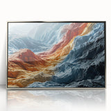 Abstract Colorful Mountain Ridges - Nature-Inspired Glam Wall Art