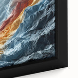 Abstract Colorful Mountain Ridges - Nature-Inspired Glam Wall Art