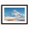 Golden Light on Snowy Mountain - Serene Nature-Inspired Wall Art