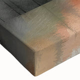 Misty Autumn Forest - Reflected Landscape Wall Art in Gray and Red