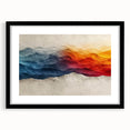 Glam Wall Art – Vibrant Abstract Mountain Landscape with Bold Colors