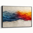 Glam Wall Art – Vibrant Abstract Mountain Landscape with Bold Colors