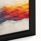 Glam Wall Art – Vibrant Abstract Mountain Landscape with Bold Colors