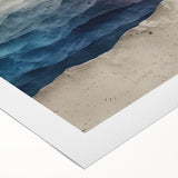 Glam Wall Art – Vibrant Abstract Mountain Landscape with Bold Colors