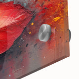 Glamorous Autumn Leaf Glam Wall Art – Luxury Modern Metallic Decor