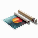 Glamorous Autumn Leaf Glam Wall Art – Luxury Modern Metallic Decor