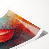 Glamorous Autumn Leaf Glam Wall Art – Luxury Modern Metallic Decor