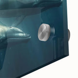 Glamorous Whale Glam Wall Art – Luxury Modern Oceanic Decor