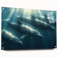 Glamorous Whale Glam Wall Art – Luxury Modern Oceanic Decor