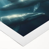Glamorous Whale Glam Wall Art – Luxury Modern Oceanic Decor