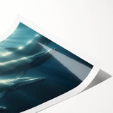 Glamorous Whale Glam Wall Art – Luxury Modern Oceanic Decor