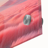 Glamorous Pink Desert Landscape Wall Art – Chic Modern Luxury Decor