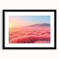 Glamorous Pink Desert Landscape Wall Art – Chic Modern Luxury Decor