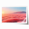 Glamorous Pink Desert Landscape Wall Art – Chic Modern Luxury Decor