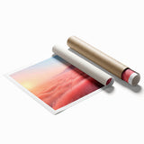 Glamorous Pink Desert Landscape Wall Art – Chic Modern Luxury Decor