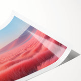 Glamorous Pink Desert Landscape Wall Art – Chic Modern Luxury Decor