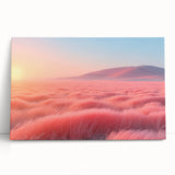 Glamorous Pink Desert Landscape Wall Art – Chic Modern Luxury Decor