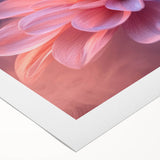 Glamorous Pink and Blue Flower Wall Art – Luxury Modern Botanical Decor