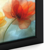 Glamorous Orange and Yellow Flower Wall Art – Luxury Chic Decor