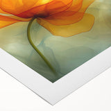 Glamorous Orange and Yellow Flower Wall Art – Luxury Chic Decor