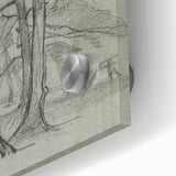 Sketch of Bare Trees - Mysterious Forest Gothic Wall Art Print