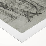 Sketch of Bare Trees - Mysterious Forest Gothic Wall Art Print