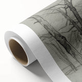 Sketch of Bare Trees - Mysterious Forest Gothic Wall Art Print