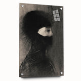 Spiked Hooded Figure Print - Dark Mysterious Gothic Wall Art Decor