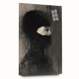 Spiked Hooded Figure Print - Dark Mysterious Gothic Wall Art Decor
