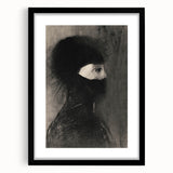 Spiked Hooded Figure Print - Dark Mysterious Gothic Wall Art Decor