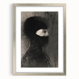 Spiked Hooded Figure Print - Dark Mysterious Gothic Wall Art Decor